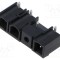 Regletă de conexiuni deconectabilă 7,62mm 3 piste neagră DEGSON ELECTRONICS