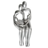 Statueta argintie cuplu 24 cm