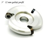 MANPA freza 70mm 3 dinti formă rotundă 12mm Manpa
