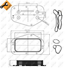 Termoflot radiator ulei (cu garnitura) ALFA ROMEO 159; CHEVROLET AVEO, AVEO KALOS, CRUZE, ORLANDO, TRAX; FIAT CROMA; OPEL ASTRA H, ASTRA H CLASSIC, AS foto