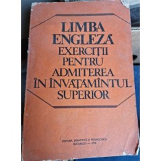 Limba engleza exercitii pentru admiterea in invatamantul superior