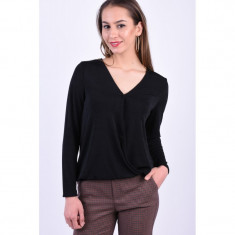 Bluza Eleganta Pieces Odessa Negru foto