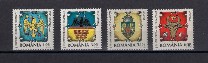 ROMANIA 2008 - INSEMNE HERALDICE ROMANESTI, MNH - LP 1816