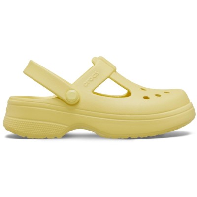Saboti Crocs Toddler Classic Mary Jane Clog Galben - Daylily foto