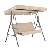 Balansoar Gradina Serenita Bej, 3 Locuri, Otel, 200kg, 170x110x152cm, Poliester, Leagan Terasa