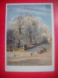 HOPCT 23756 PEISAJ DE IARNA -A K SAVRASOV 1830-1897 --RUSIA--MUZEE - CP PICTURA --NECIRCULATA