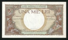 u167 ROMANIA 1000 lei 1938 aUNC doar cu urme de manipulare