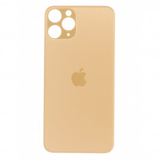 Capac Baterie Apple iPhone 11 Pro Gold, cu gaura pentru camera mare