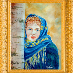 Acuarela portret tarancuta - tablou tablouri pictura picturi grafica
