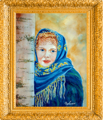 Acuarela portret tarancuta - tablou tablouri pictura picturi grafica foto