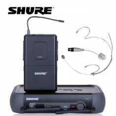 SET MICROFON LAVALIERA PROFESIONALA UHF SHURE PGX4 SI PGX1+VALIZA SHURE BONUS. foto