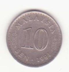 Malayesia 10 sen 1981