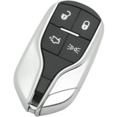 Carcasa Cheie Auto Techstar tip Smart Key, cu 4 butoane, Compatibila Maserati Ghibli, Quattroporte &ndash; cu lama