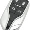 Carcasa Cheie Auto Techstar tip Smart Key, cu 4 butoane, Compatibila Maserati Ghibli, Quattroporte &ndash; cu lama