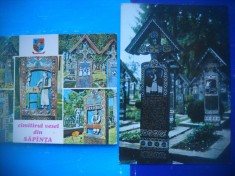 HOPCT LOT 2577 CIMITIRUL VESEL SAPANTA-JUD-MARAMURES-2 CARTI POSTALE-NECIRCULATE