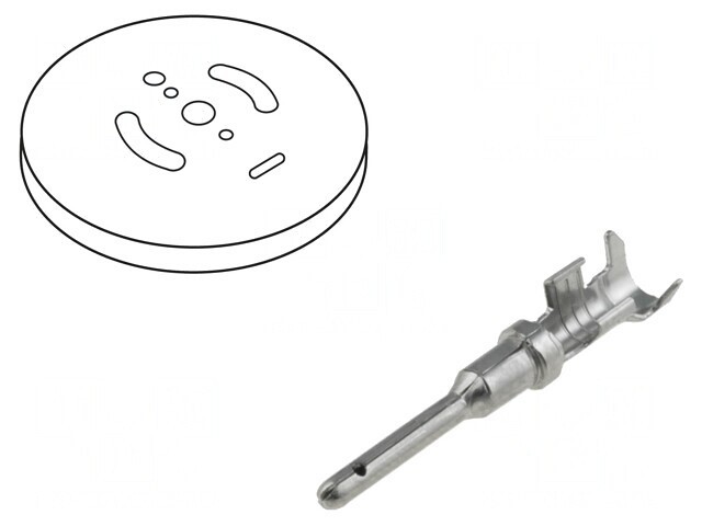 Pin Tată Nichelat 16mm 0,75-2mm2 Rola Crimpată