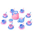 Set Ceai Jucarie Copii Culori Pastel 30 Piese, Plastic Non-Toxic, Varsta 3+ Ani, Fabricat in Ucraina