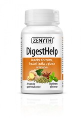 DigestHelp, 20 capsule, complex de enzime, probiotice si plante, digestie maxima, ZENYTH