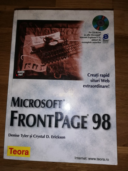 Microsoft Frontpage 98 cu CD - Denise Tyler, Crystal D Erickson