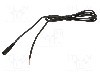 Cablu alimentare DC, cabluri, DC 5,5/2,1 soclu, negru, 5m, WEST POL - S21-TT-O050-500BK