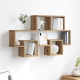 vidaXL Raft de perete Stejar artisanal 82 x 15 x 51 cm Lemn compozit