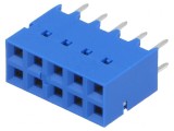 Conector PCB Mamă Dubox 2.54mm 10 PIN THT Aurit Drept