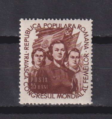 CONGRESUL MONDIAL AL FEMEILOR 1953 LP. 344 MNH foto