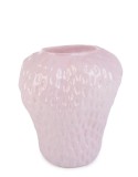 Cumpara ieftin Vaza flori sticla roz Capsuna 23x19x25h