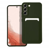 Cumpara ieftin Husa Silicon Compatibila cu Samsung Galaxy S22 Plus Forcell Card Case Verde Olive, Carcasa