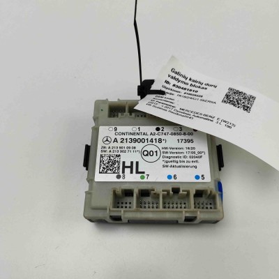 Modul de control ușă st&amp;acirc;nga spate MERCEDES-BENZ E W213 2017 OEM: A2139001418,A2139010908,A2139027111 30481810 foto