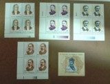 TIMBRE ROMANIA MNH 1993/L.P.1328+1329a 75ANI DE LA MAREA UNIRE BL. DE 4 +COLITA