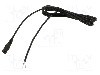 Cablu alimentare DC, cabluri, DC 5,5/2,1 soclu, negru, 0,5m, WEST POL - S21-TT-C075-050BK
