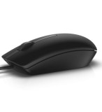 MOUSE DELL, PC sau NB, cu fir, USB, optic, 1000 dpi, butoane/scroll 3/1, negru,