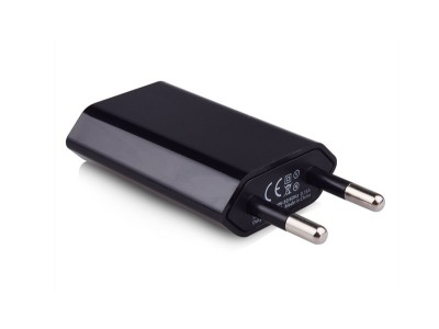 Alim USB A x1 retea 1A negru foto