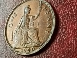 One 1 penny 1940 UK, stare aUNC+/UNC-, [poze]. Discount conform descriere [10 - 20 %. Vezi descrierea]., Europa