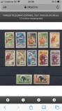 212-TANGER TELEGRAFO ESPANOL 1957-Animale-Fauna-12 timbre nestampilate