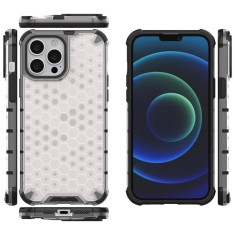Husa Honeycomb Airbag Cover Hybrid Iphone 15 Plus (6.7) Gri