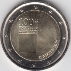 moneda 2 euro comemorativa SLOVENIA 2019, UNC