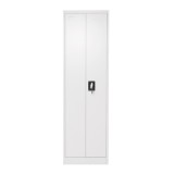 Dulap metalic pentru curatenie, 2 usi securizate, 1700x500x400 mm, gri