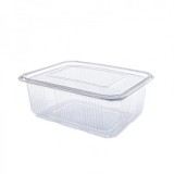 Set 100x Caserole PET Transparent capac atasat 1000gr DNC29535
