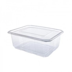 Set 100x Caserole PET Transparent capac atasat 1000gr DNC29535 foto