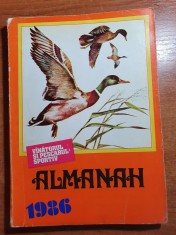 almanahul vanatorului si pescarului 1986