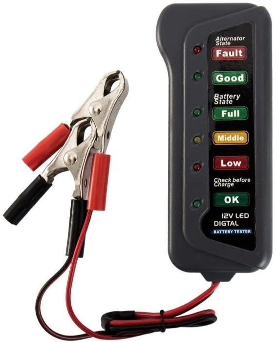 Tester baterie auto 12 V pentru verificare alternator si stare baterie