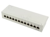 Patch Panel Goobay 12 Porturi Cat 5e RJ45 Gri Cod 93041