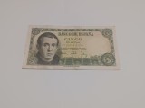 Bancnota 5 pesetas 1951 Spania