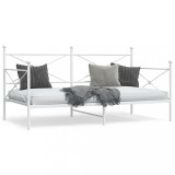 Cumpara ieftin Pat de zi fără saltea alb 100x190 cm oțel