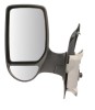 Oglinda exterioara Ford Transit (Ve83), 06.1994-07.2000, Stanga, reglare manuala; carcasa neagra; geam convex; cromat; lung
