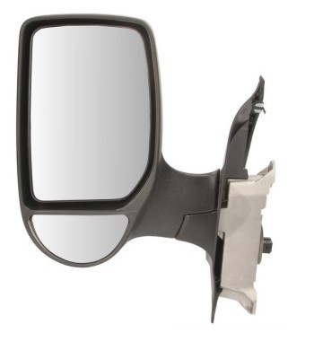 Oglinda exterioara Ford Transit (Ve83), 06.1994-07.2000, Stanga, reglare manuala; carcasa neagra; geam convex; cromat; lung foto