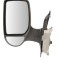 Oglinda exterioara Ford Transit (Ve83), 06.1994-07.2000, Stanga, reglare manuala; carcasa neagra; geam convex; cromat; lung