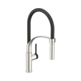 Cumpara ieftin Baterie Bucatarie Negru Avital Trent cu Dus Extractibil, Pipa Pivotanta 180&deg;, Monocomanda, Inalta, Alama/Cupru, 465mm